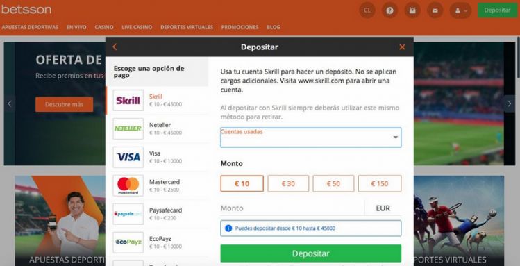 Método de pago Skrill