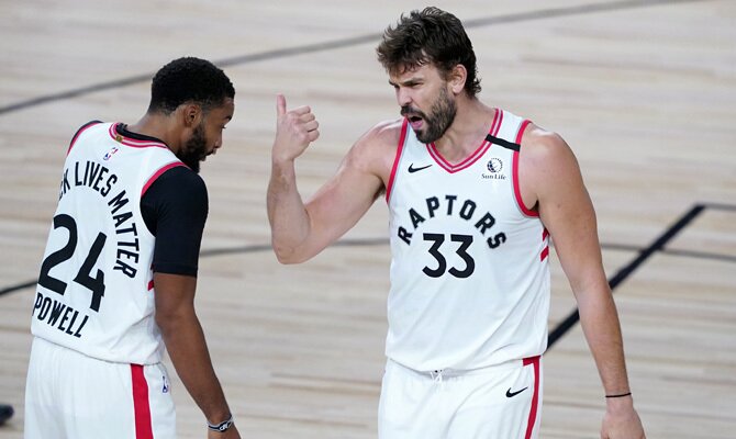 Marc Gasol Boston Celtics vs Toronto Raptors