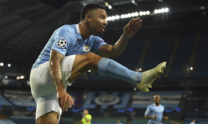 Gabriel Jesus Manchester City vs Lyon