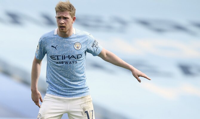 De Bruyne, en la foto, será clave para llevar a su equipo a cumplir con los pronósticos del Manchester City vs Wolverhampton