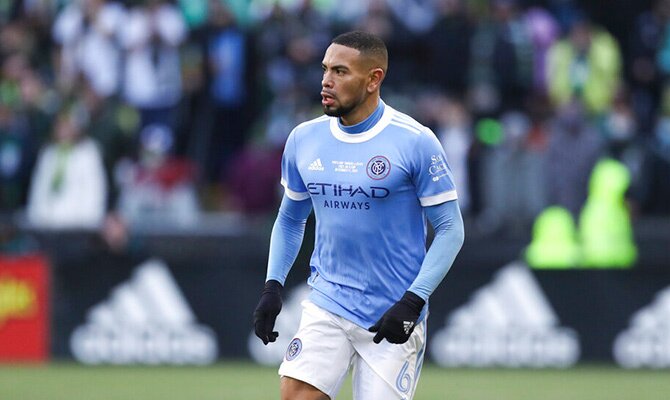 Alexander Callens en partido de New York City FC campeon de la MLS