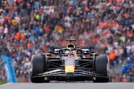 Max Verstappen liderando el Gran Premio de Países Bajos de la F1