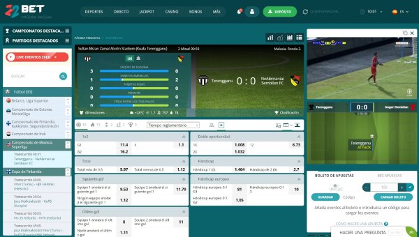 22Bet en directo