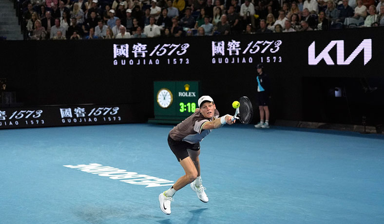 Jannik Sinner en la final del Abierto de Australia 2024