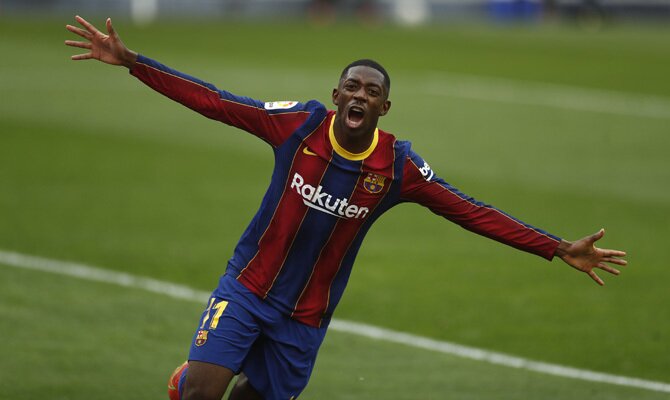 Las celebraciones de Ousmane Dembélé podrían hacer que se cumplan los pronósticos en el Barcelona vs Sevilla
