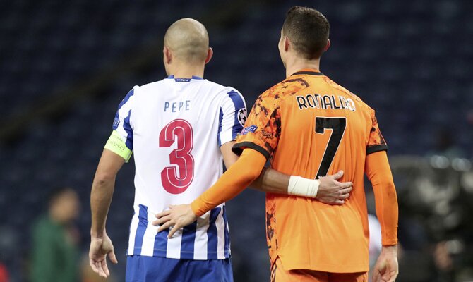 Pepe y Cristiano Ronaldo se verán las caras en el Juventus vs Porto. Revisa nuestros pronósticos para este partido