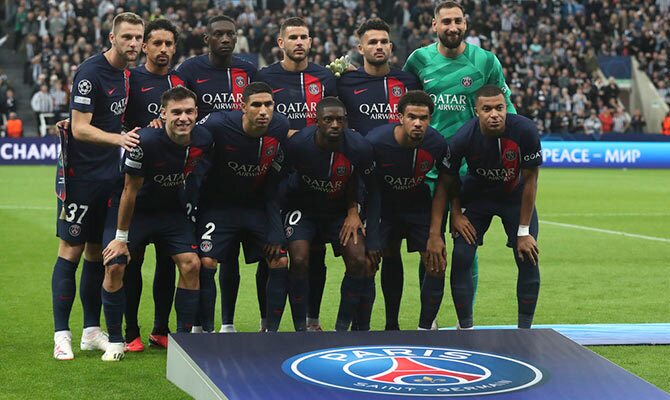 El equipo titular del PSG en partido de Champions ante Newcastle