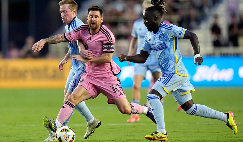 Lionel Messi en partido de Inter Miami contra Atlanta