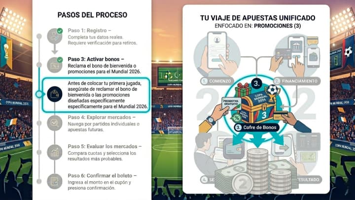 Activación de bonos y promociones del Mundial 2026