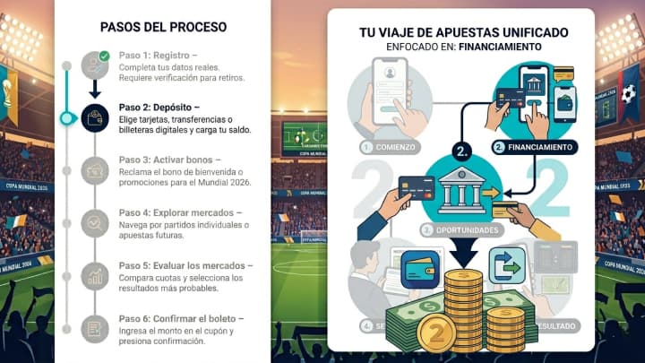 Depósito de saldo para apostar en el Mundial