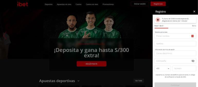 ibet apuestas - Registro
